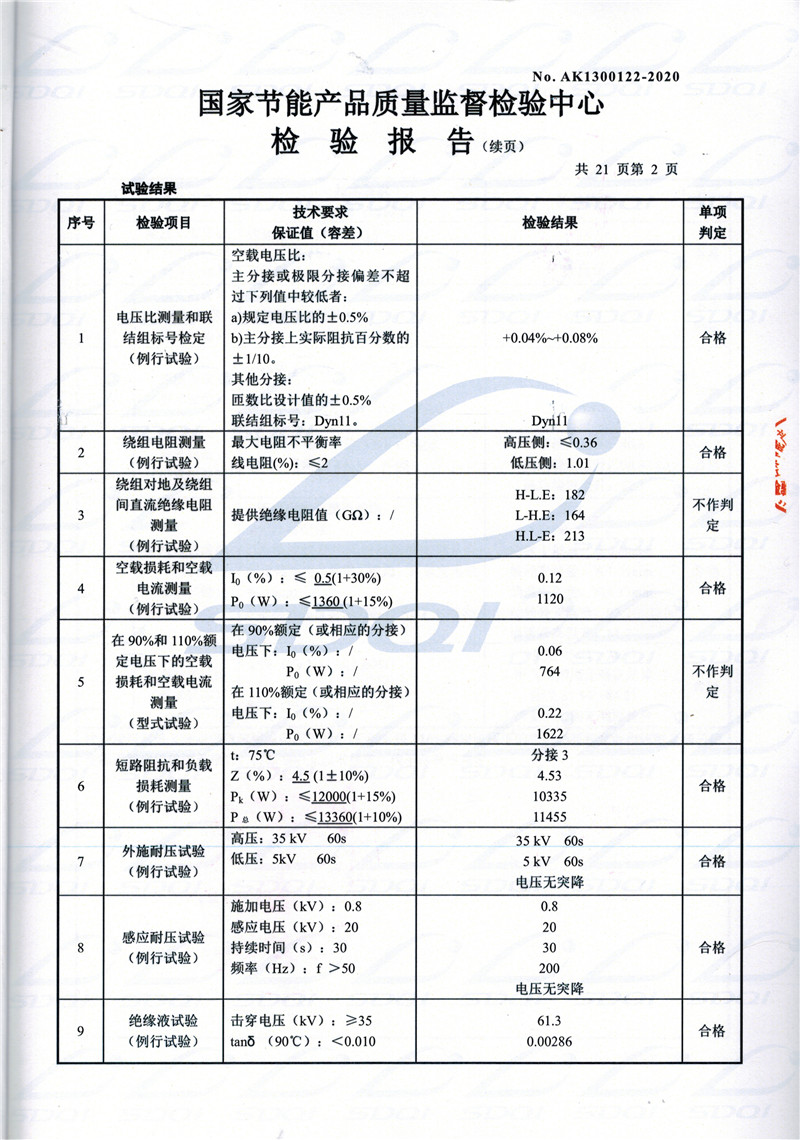 高低压试验报告-S11-1250宜秀宜秀宜秀油浸式变压器-2.jpg